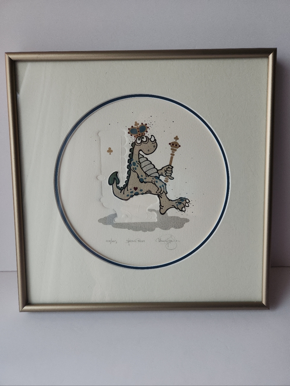 Ian Kochberg "Throne Room" Signed And Numbered Embossed Etching And Serigraph
